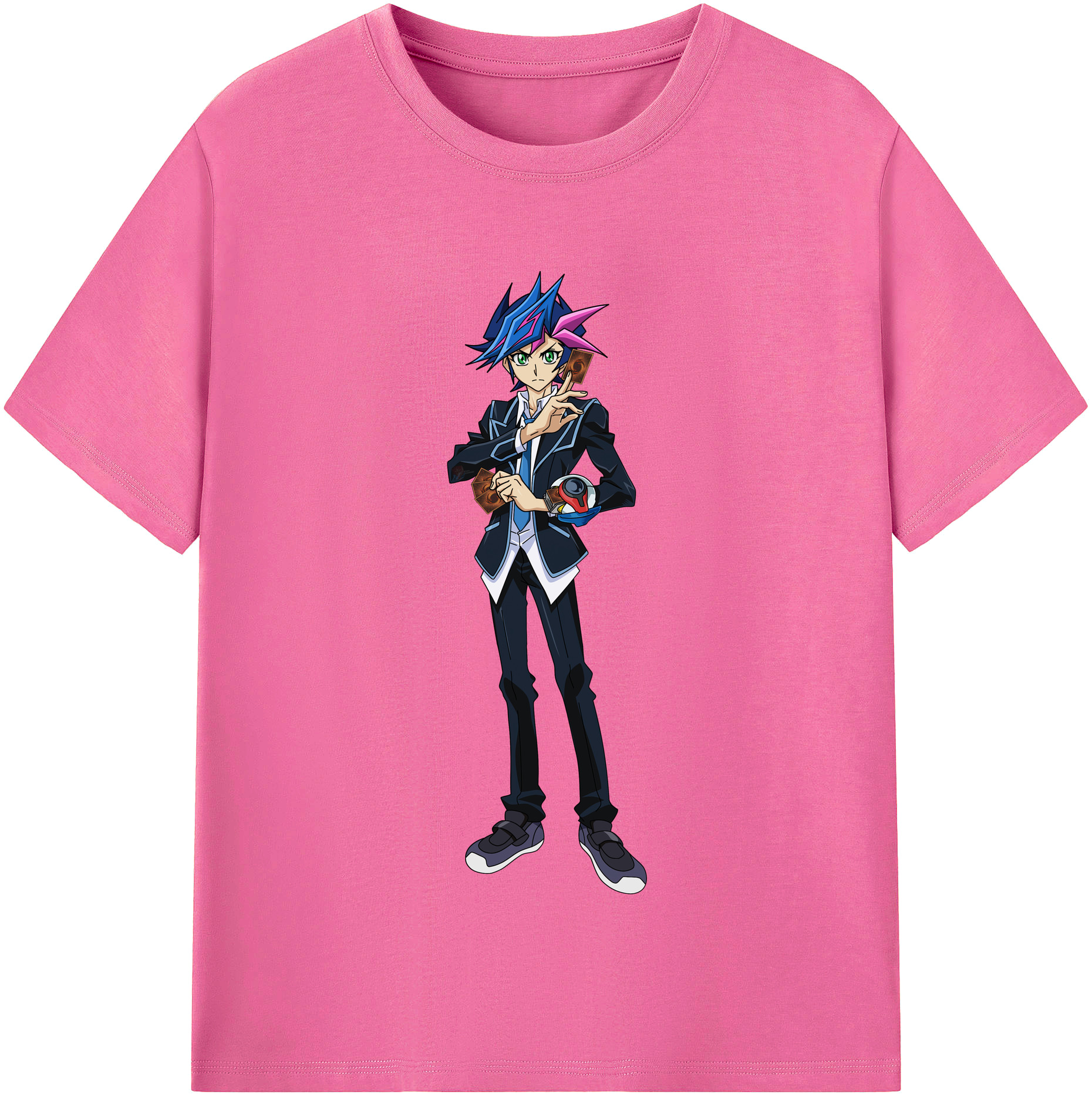 （画像用） 遊☆戯☆王 Yu-Gi-Oh! レディースカジュアルプリントTシャツ（綿100％）